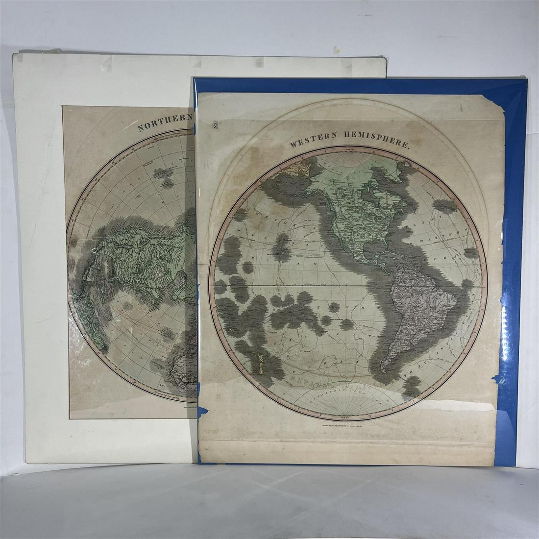 19th C. Western & Northern Hemisphere Maps (1 of 15)