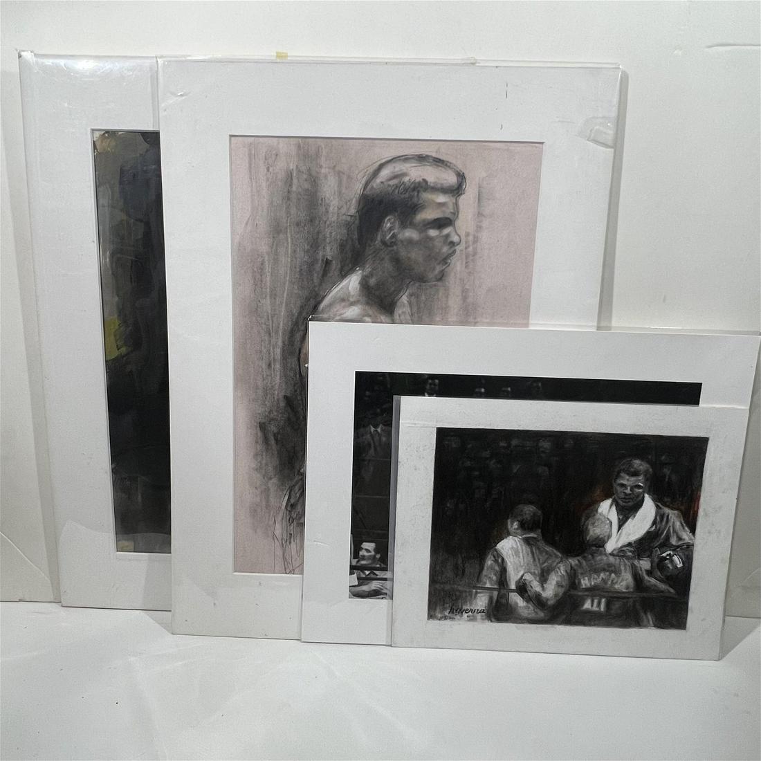 Four Artworks of Muhammad Ali in Various Mediums (1 of 9)