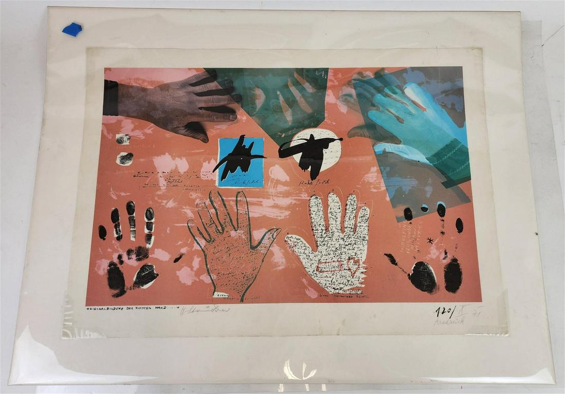 Hans STAUDACHER:  "...Rechten Hand" - Lithograph (1 of 13)