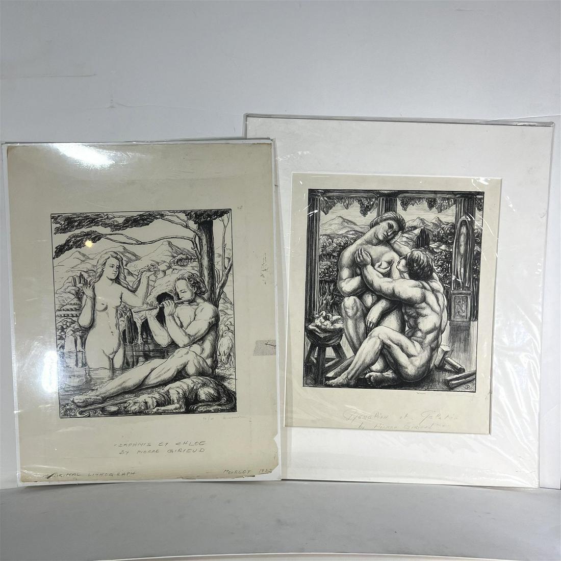Pierre P. GIRIEUD: Two Signed Lithographs (1 of 15)