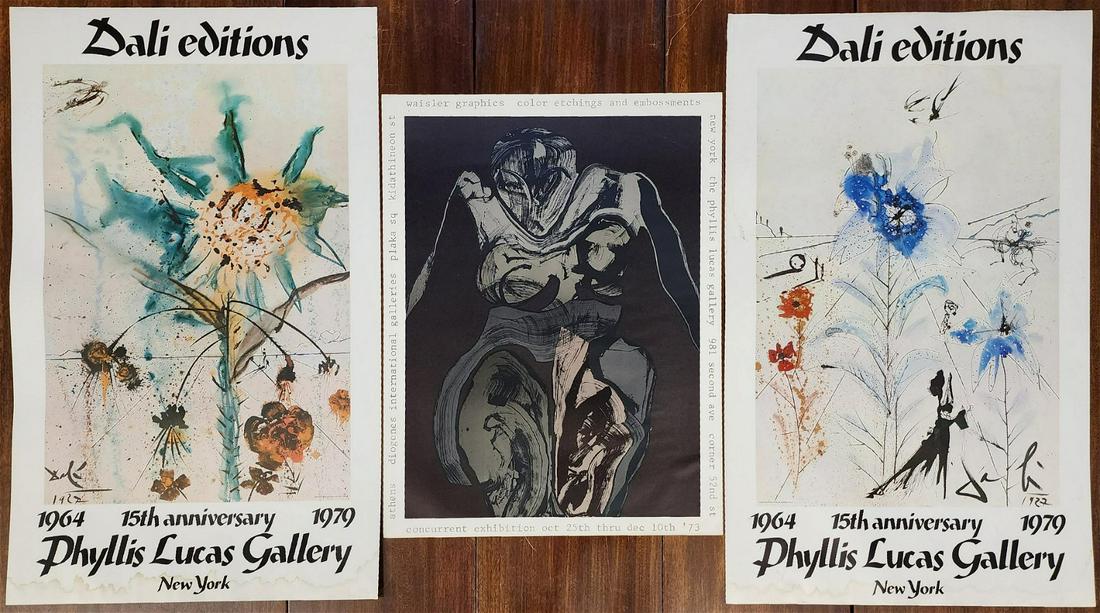 3 Vintage Phyllis Lucas Gallery Exhibition Posters (1 of 12)
