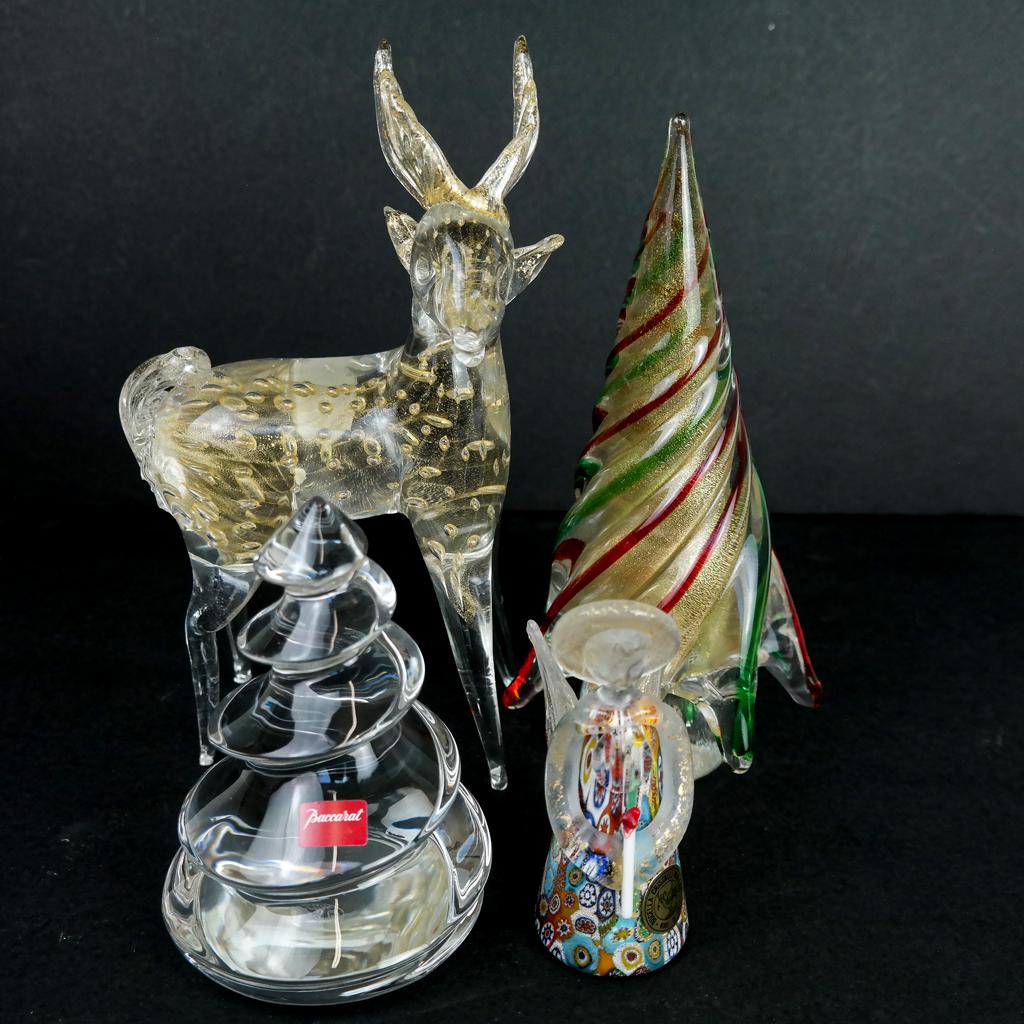 Four Glass Christmas Ornaments (1 of 15)