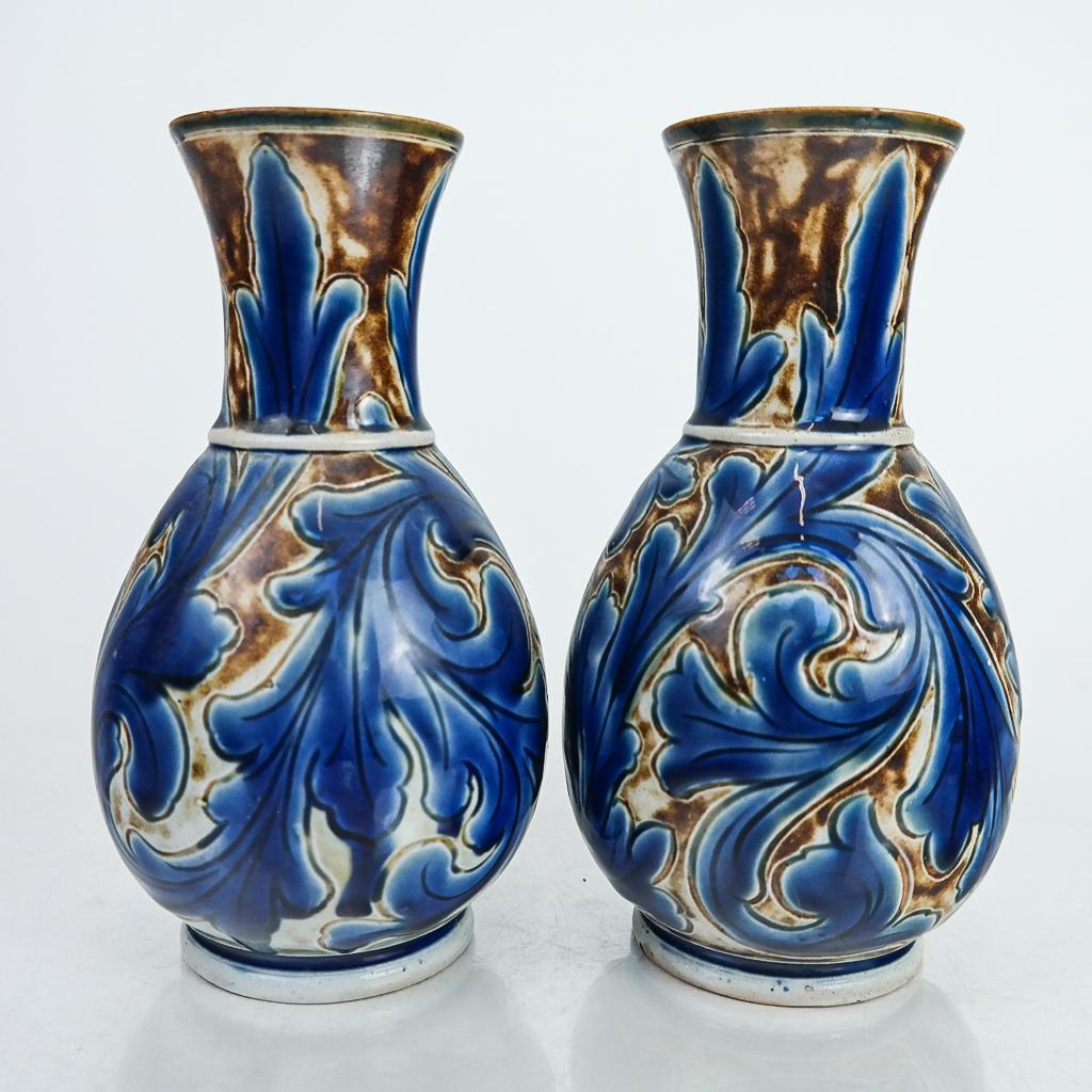 Pair of A. Barlow Doulton Vases, 1873 (1 of 7)