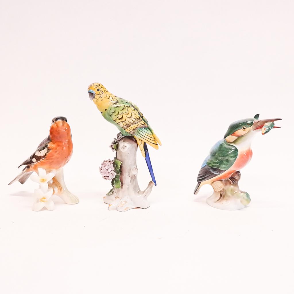 3 European Porcelain Bird Models (1 of 9)