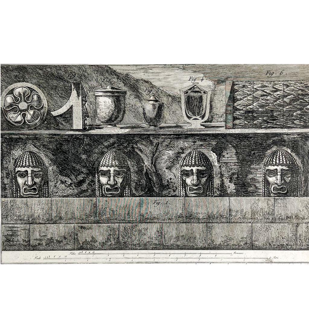 Francesco PIRANESI: Funerary Vessels - Etching (1 of 8)
