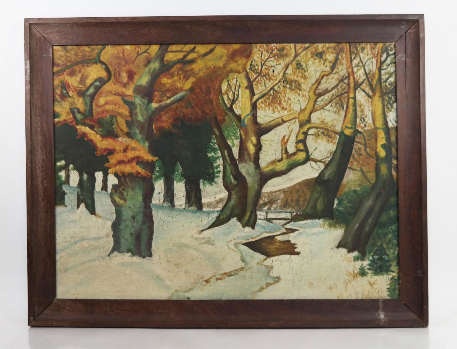 Winter Landscape - Oil Painting, Signed (1 of 12)