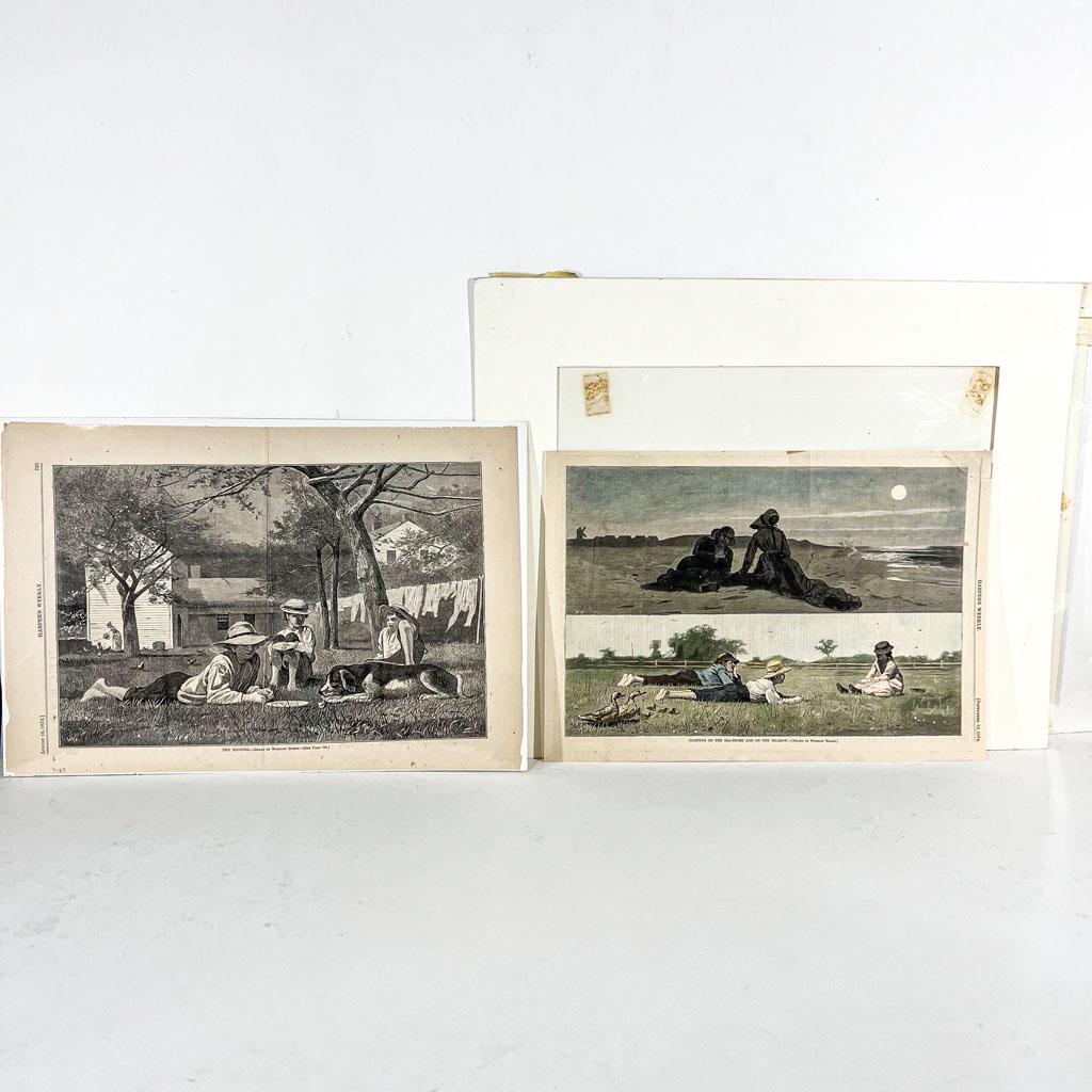 After Winslow HOMER: Boys - Two Prints (1 of 14)