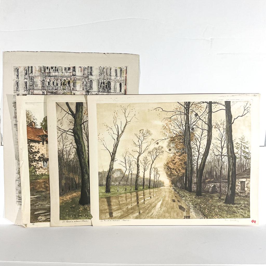 Four Works - Three Etchings & A Lithograph (1 of 20)