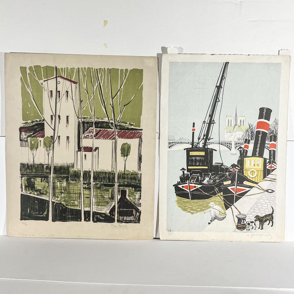Two Signed French Lithographs (1 of 17)