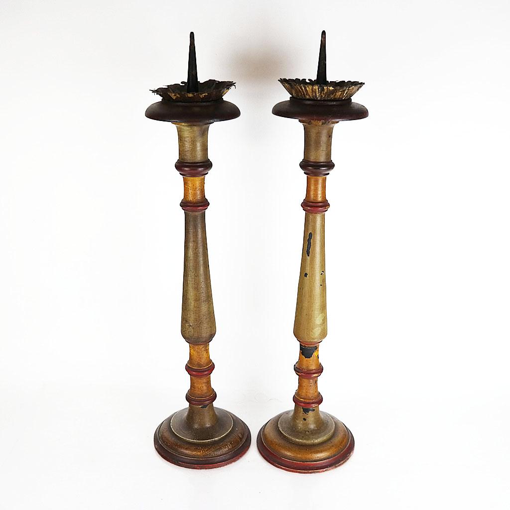 Pair of Continental Baroque-Style Candlesticks (1 of 11)