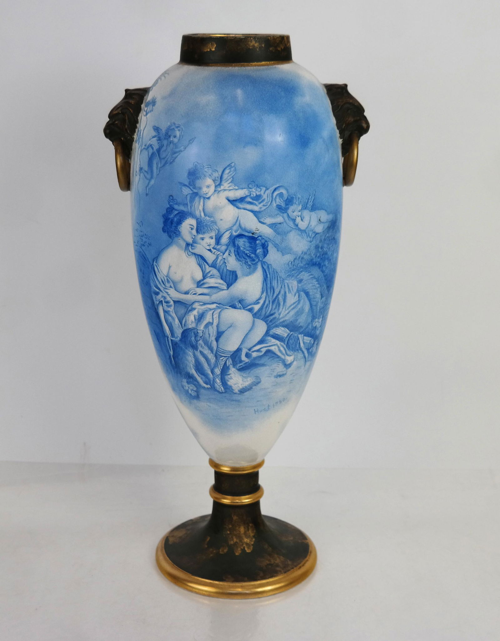 Large French Ceramic Vase, Signed and Dated (1 of 13)