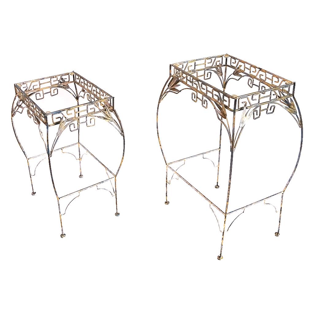 Pair of Small Wrought Metal Side Tables (1 of 6)