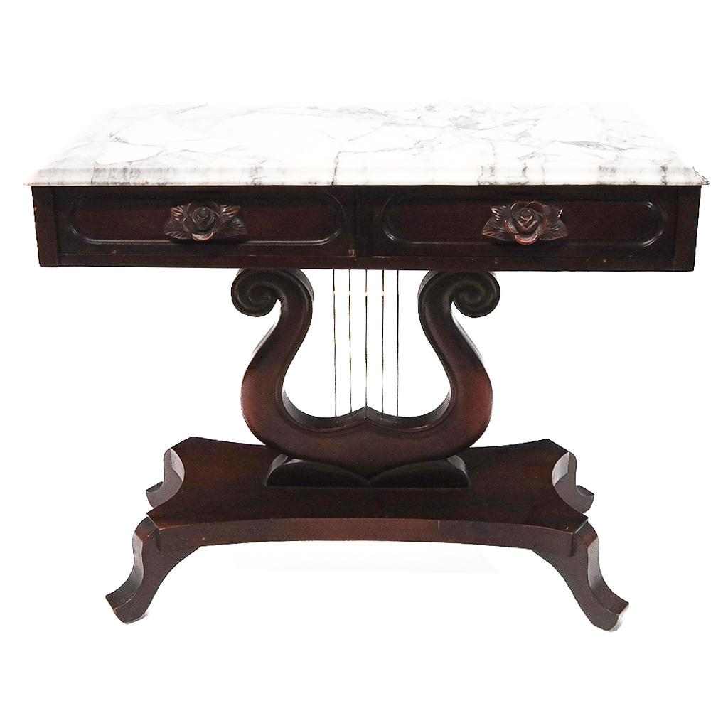 Regency-Style Mahogany Console Table (1 of 10)