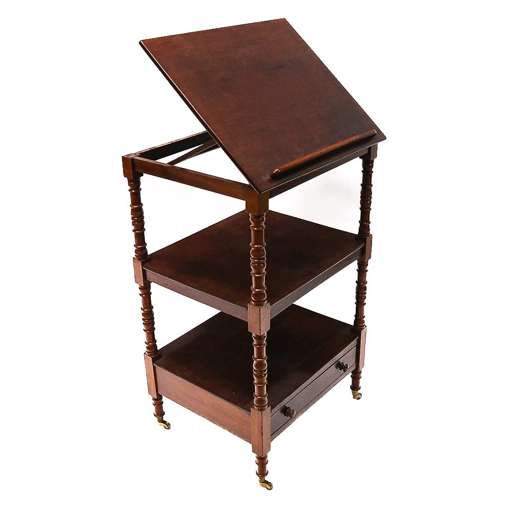 American Empire Mahogany Etagere (1 of 8)