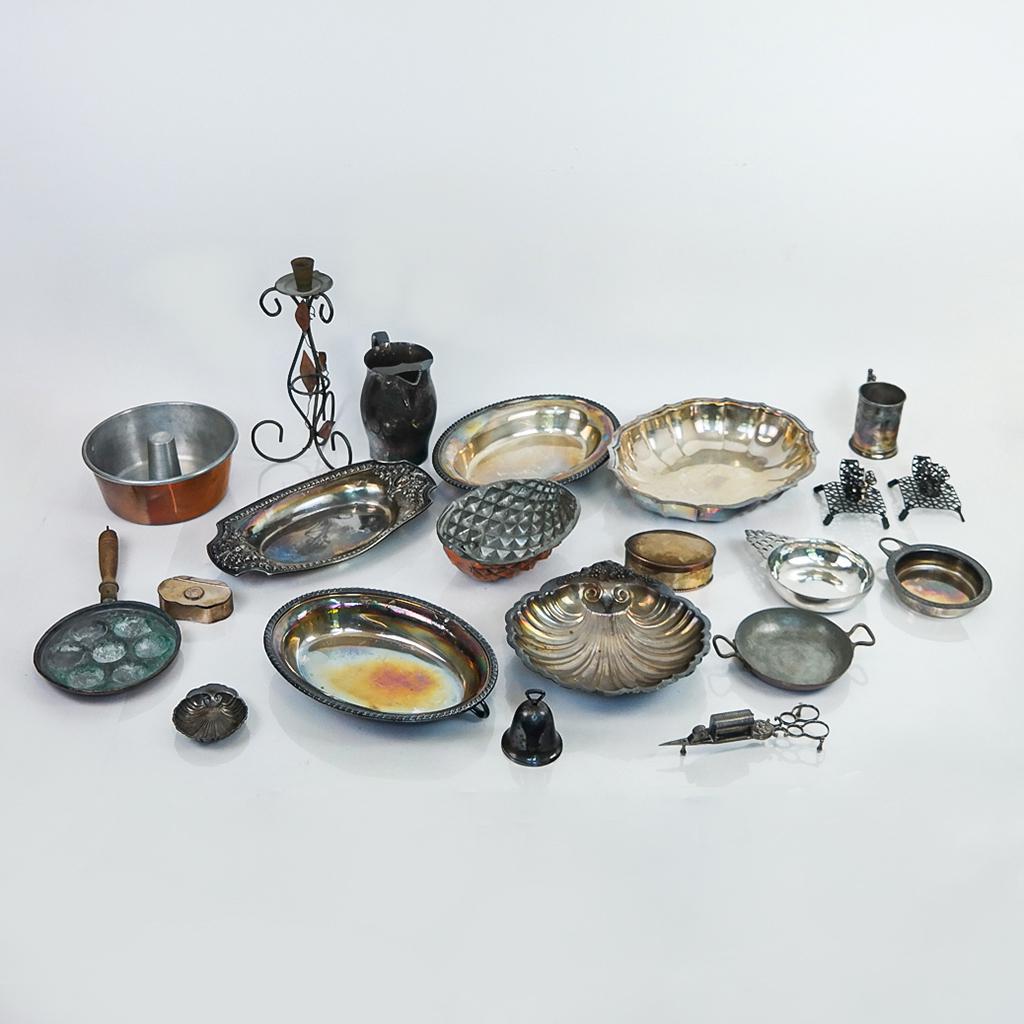 Assembled Group of Kitchen and Table Top Metalware (1 of 9)