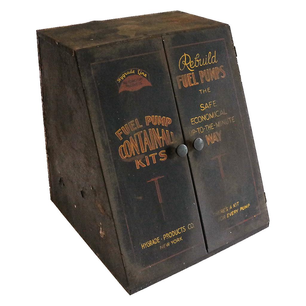 Vintage Hygrade Painted Tole Storage Cabinet (1 of 5)