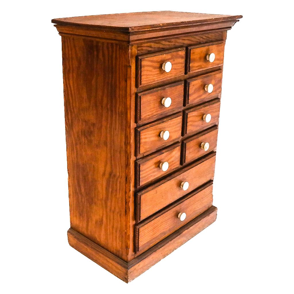 Vintage American Oak Miniature Chest of Drawers (1 of 6)