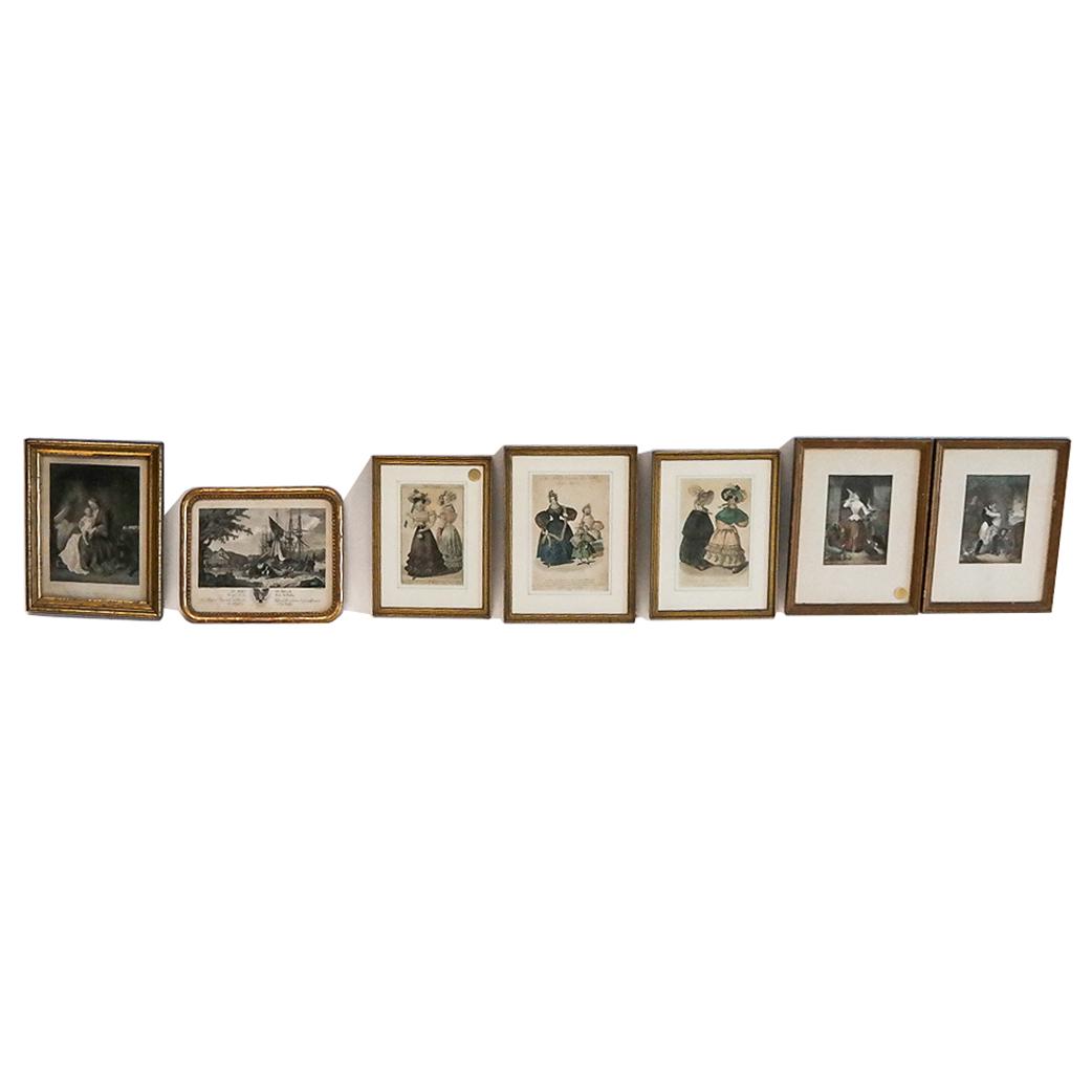 Seven Antique and Vintage Prints & Etchings (1 of 9)