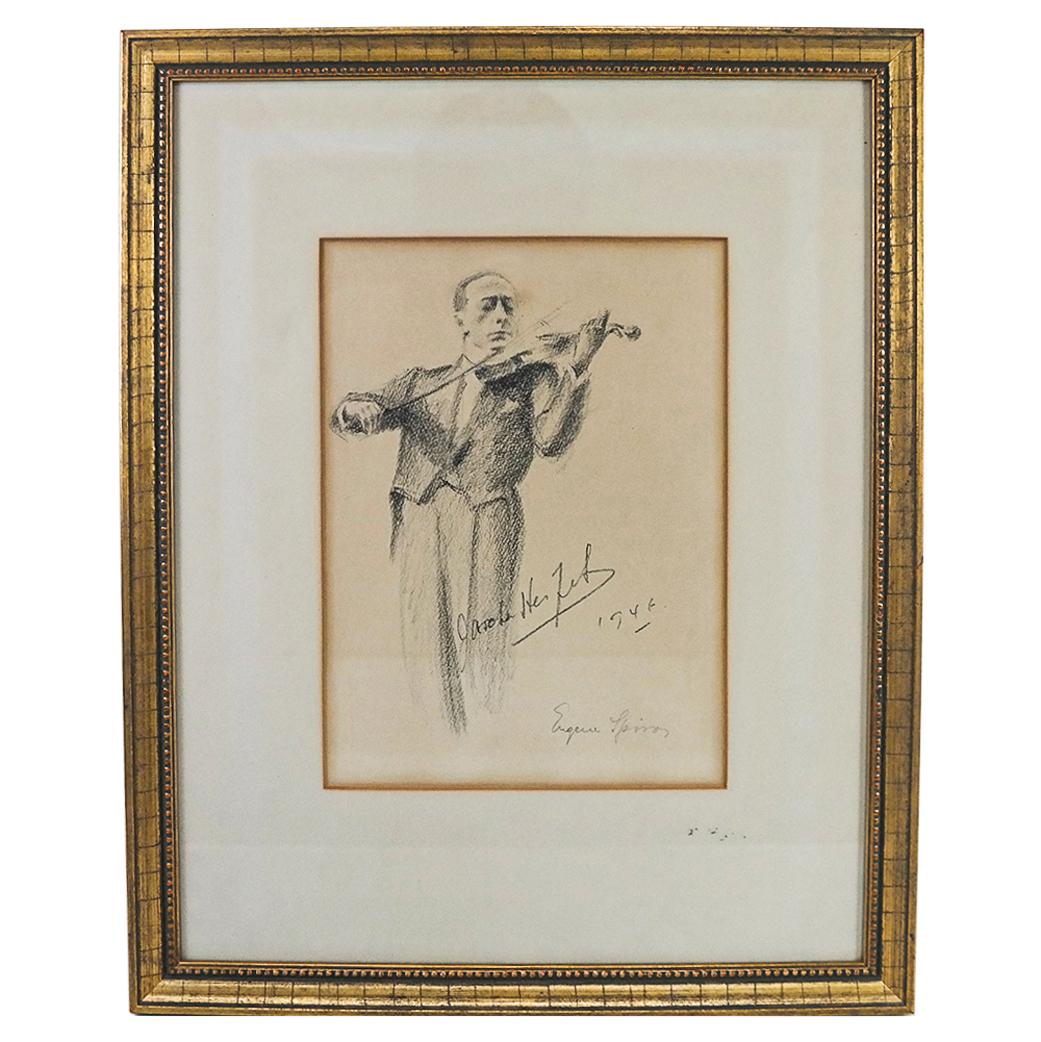 Eugene SPIRO: Jascha Heifetz - Lithograph (1 of 6)