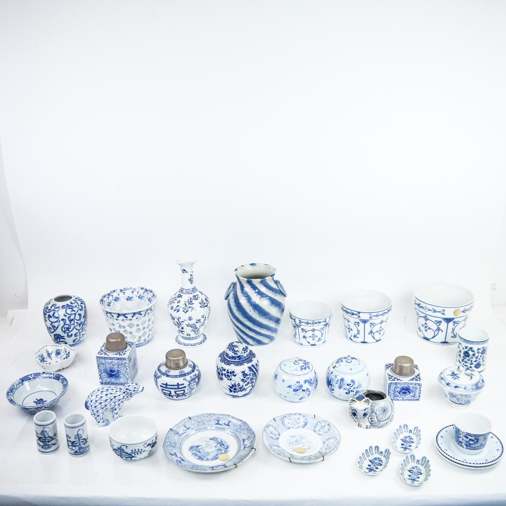 Assembled Group Blue & White Porcelains, Ceramics (1 of 13)