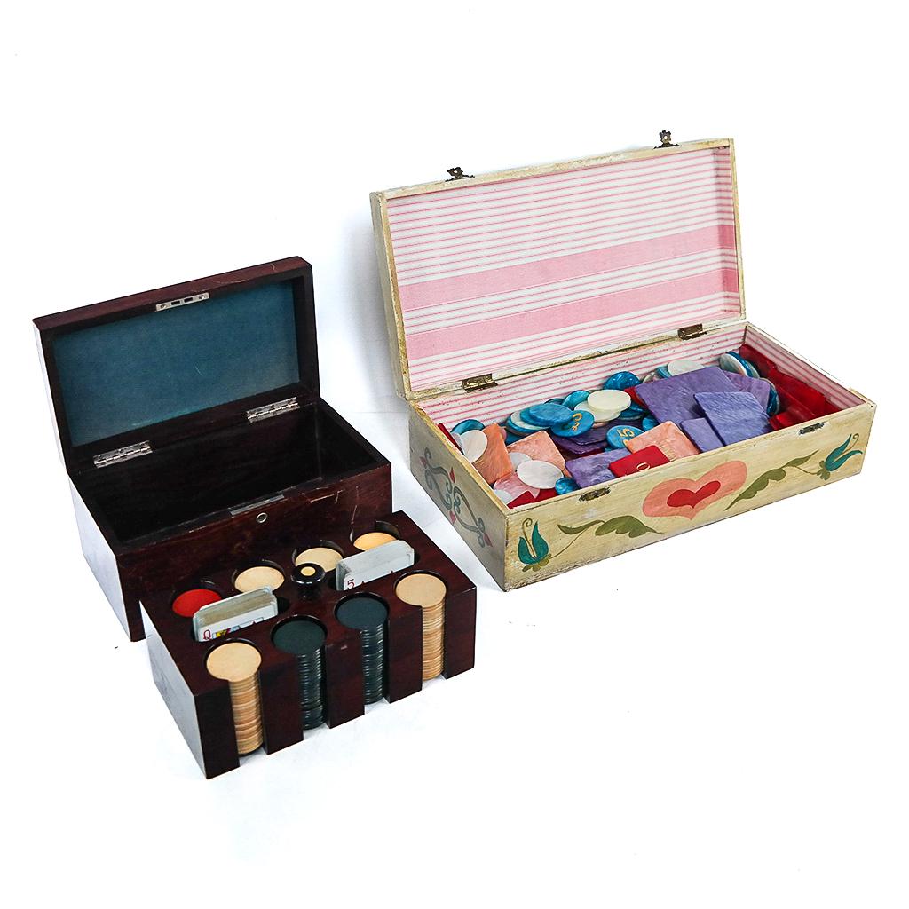 Vintage Gaming/Gambling Plaque, Jeton & Chips (1 of 9)