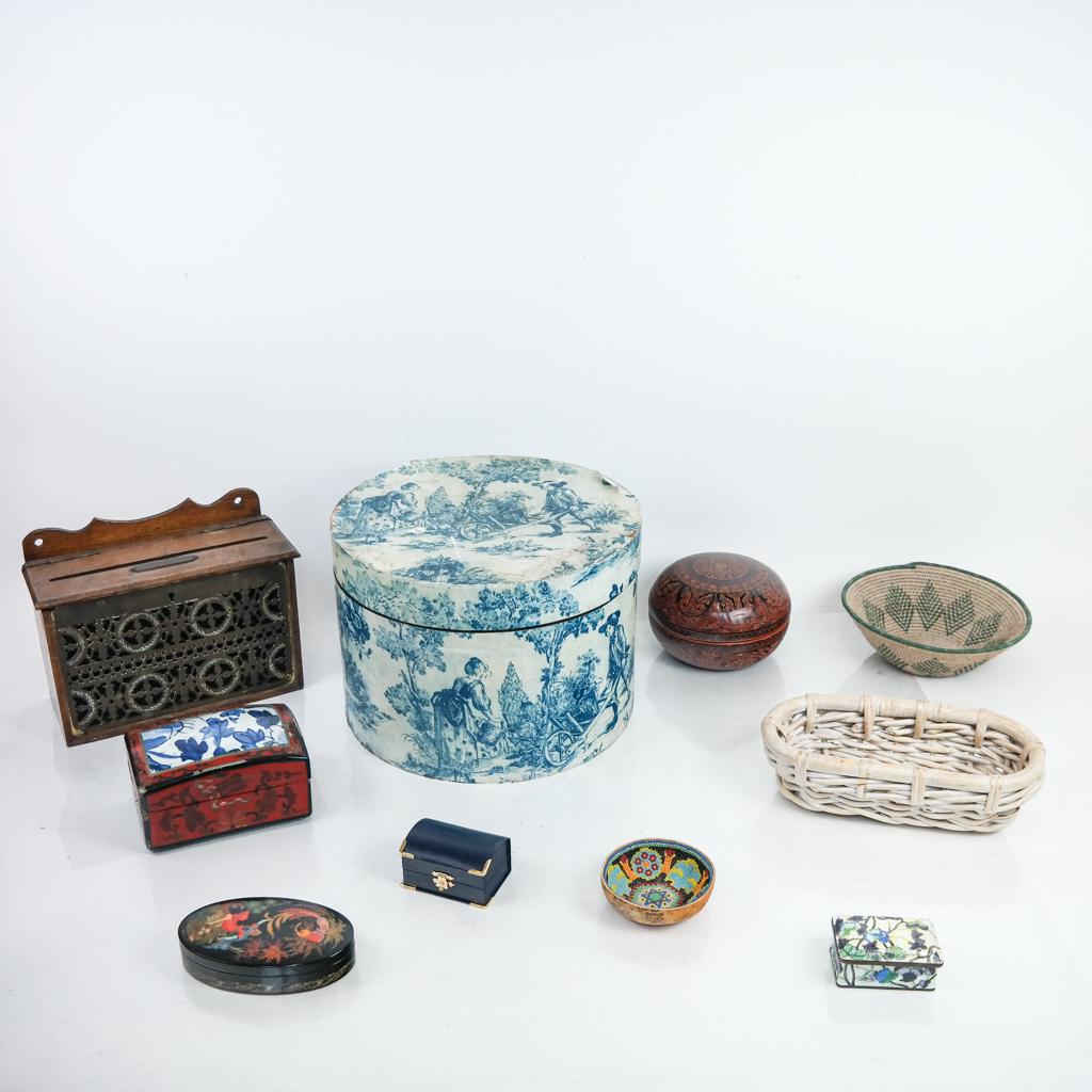 Assembled Group of Storage Boxes & Baskets (10) (1 of 12)