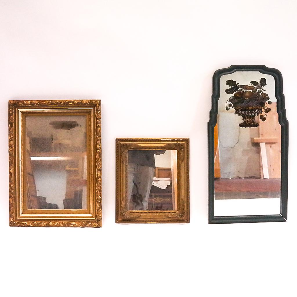 Three Small Assorted Mirrors (1 of 8)