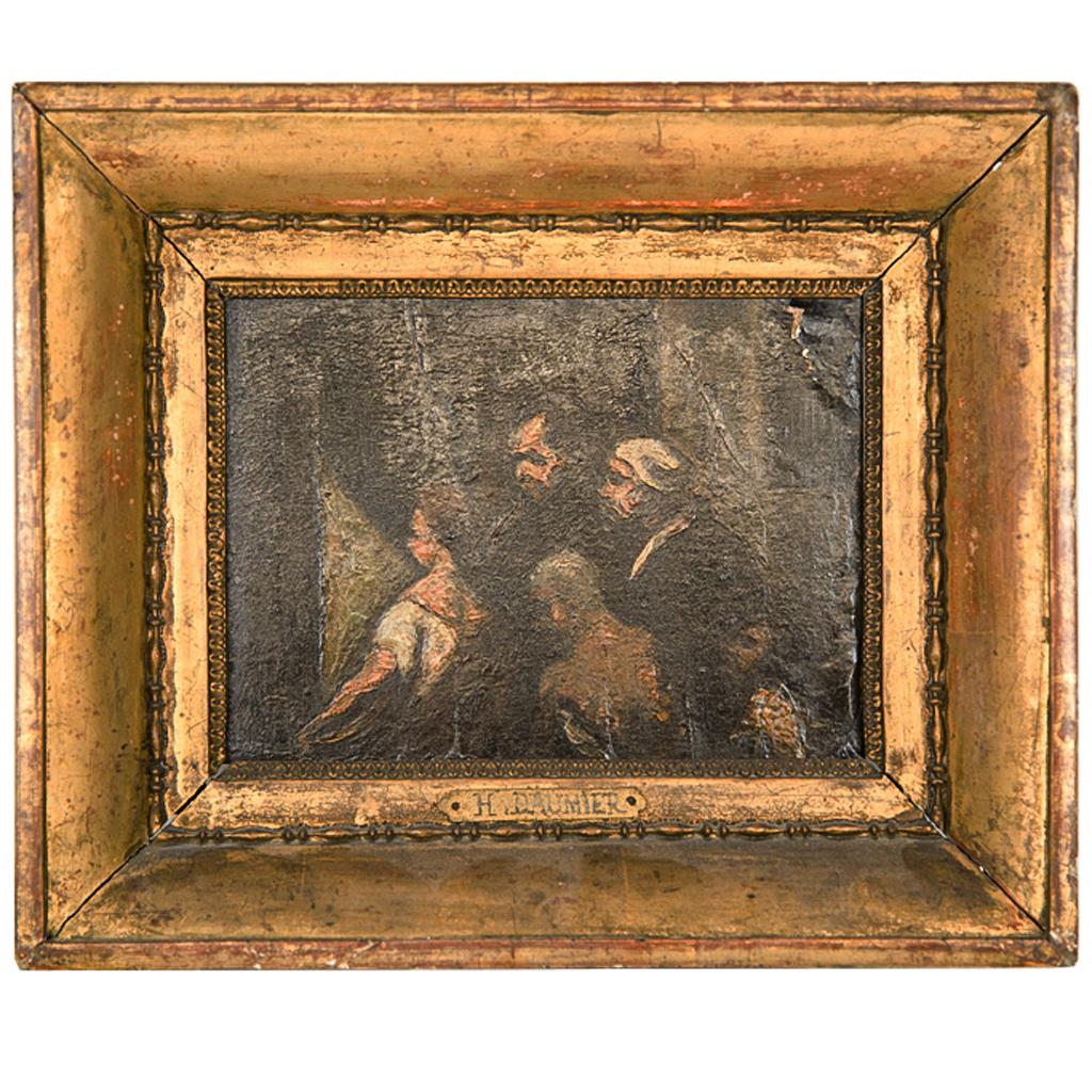 After Honore DAUMIER: Interior with Figures (1 of 11)