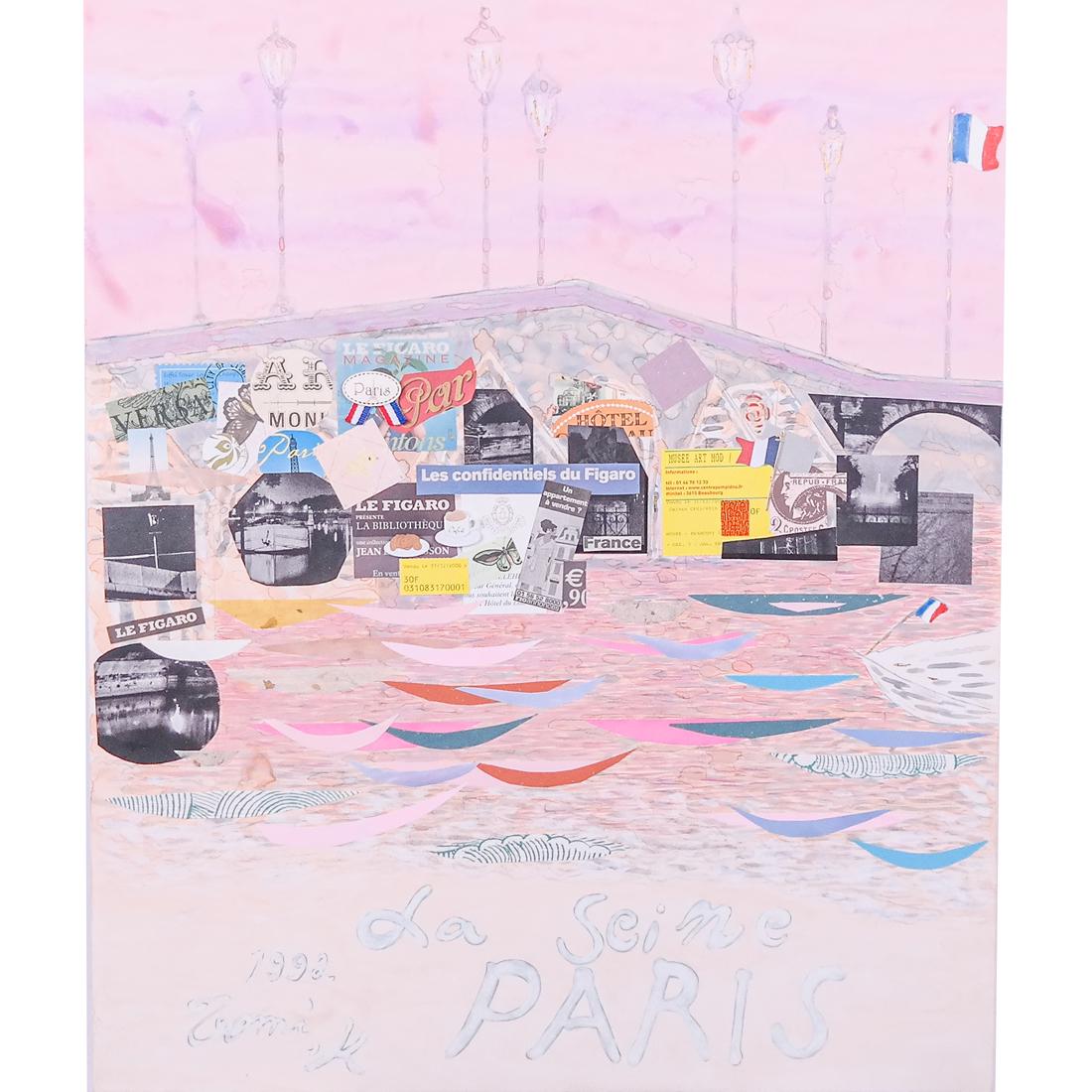 Tomiko KATO: "La Seine, Paris" - Mixed Media (1 of 9)