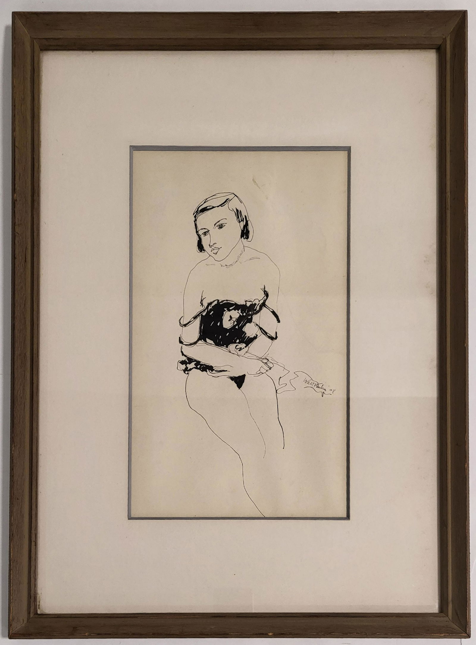 Walt KUHN: Young Performer - Ink Drawing (1 of 15)