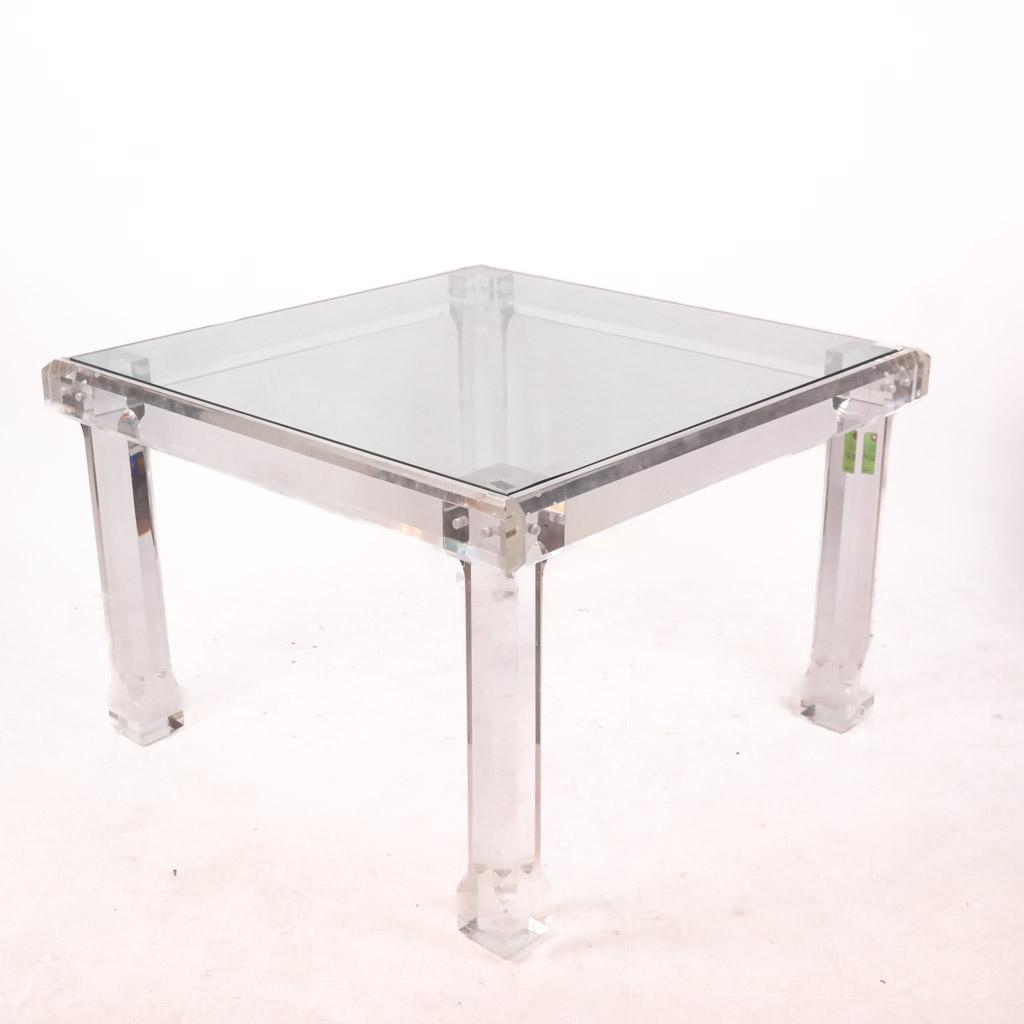 Verano Acrylic Table with Glass Top (1 of 9)