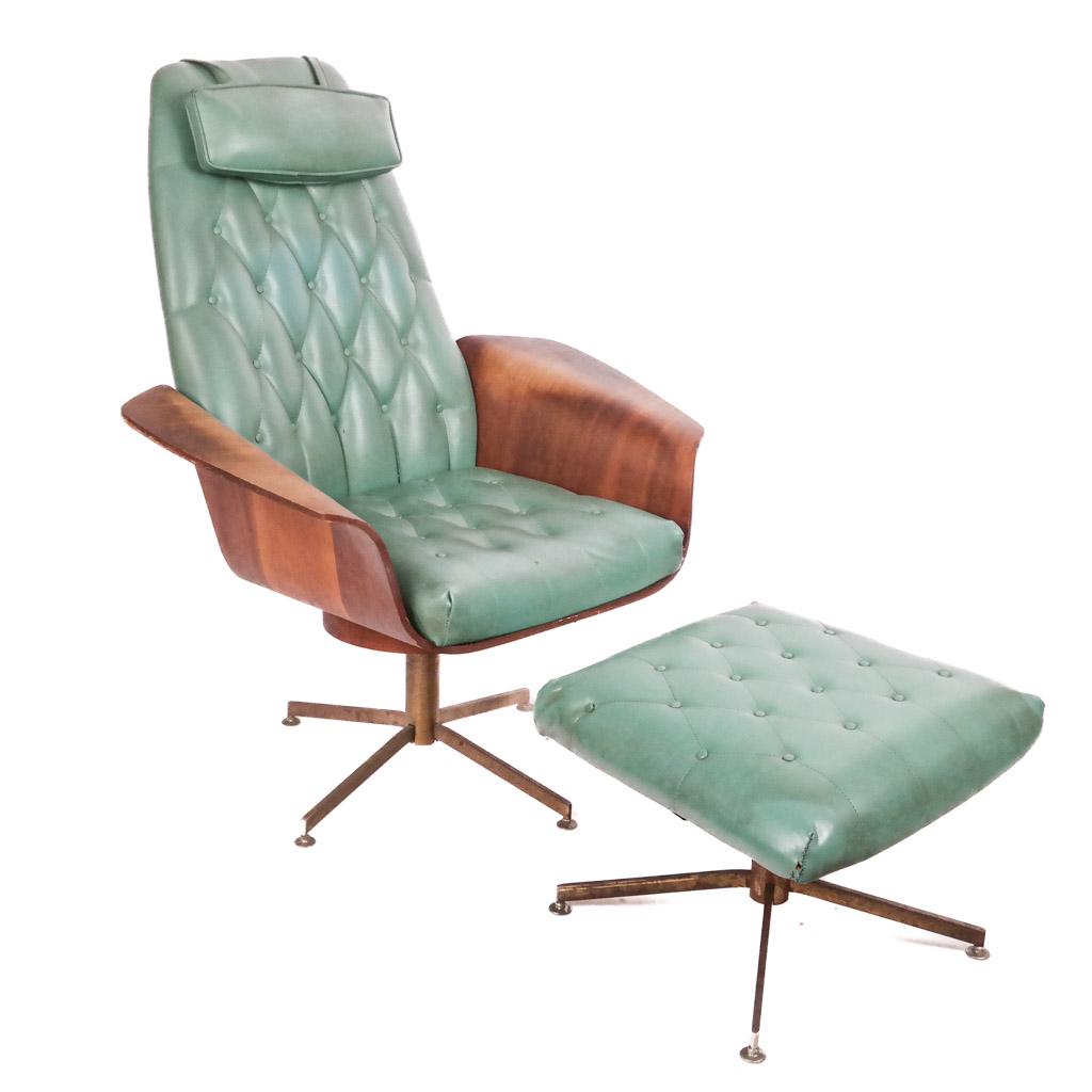 Herman Miller-Style Chair & Ottoman (1 of 8)