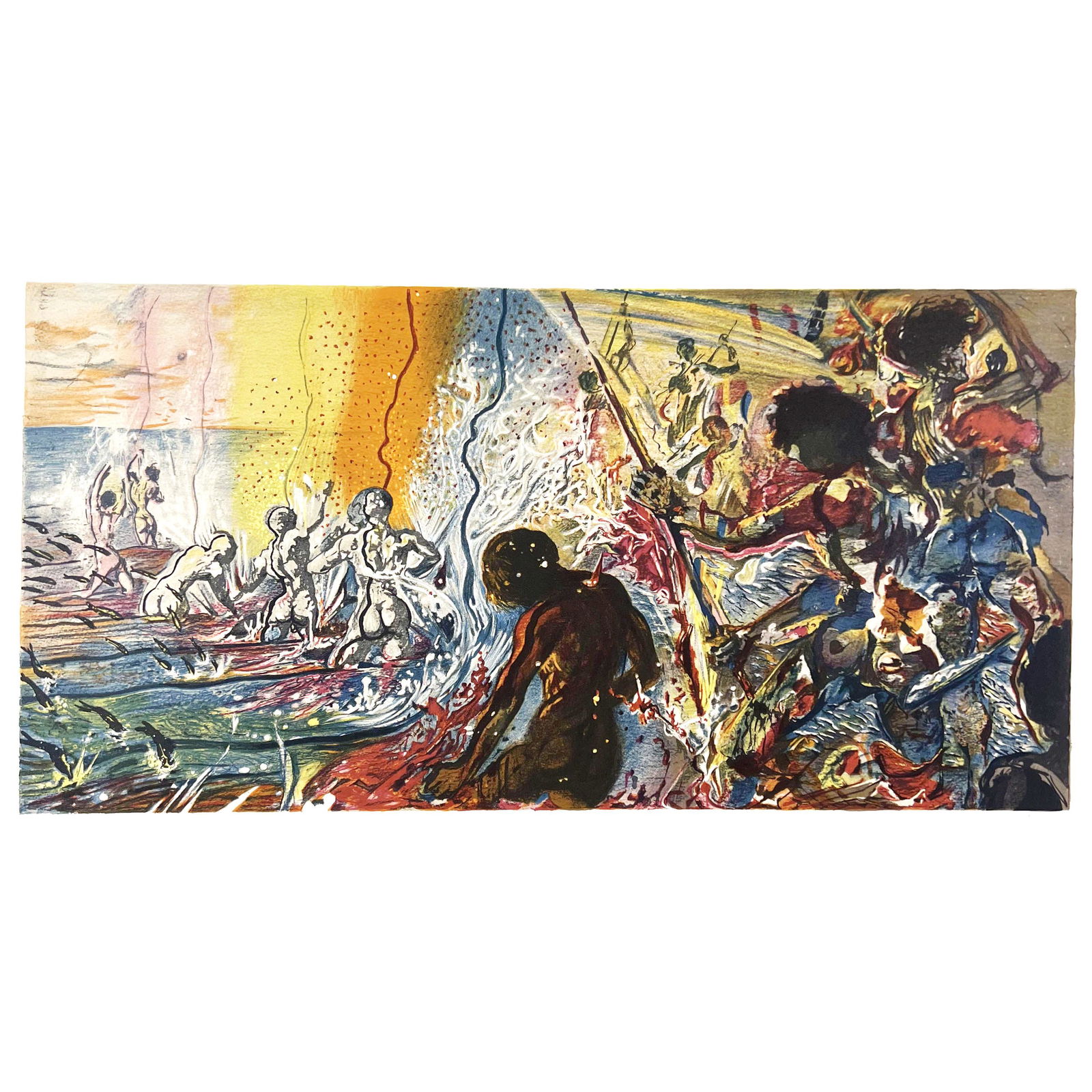 Salvador DALI: "La Pecheau Thon" - Lithograph (1 of 9)