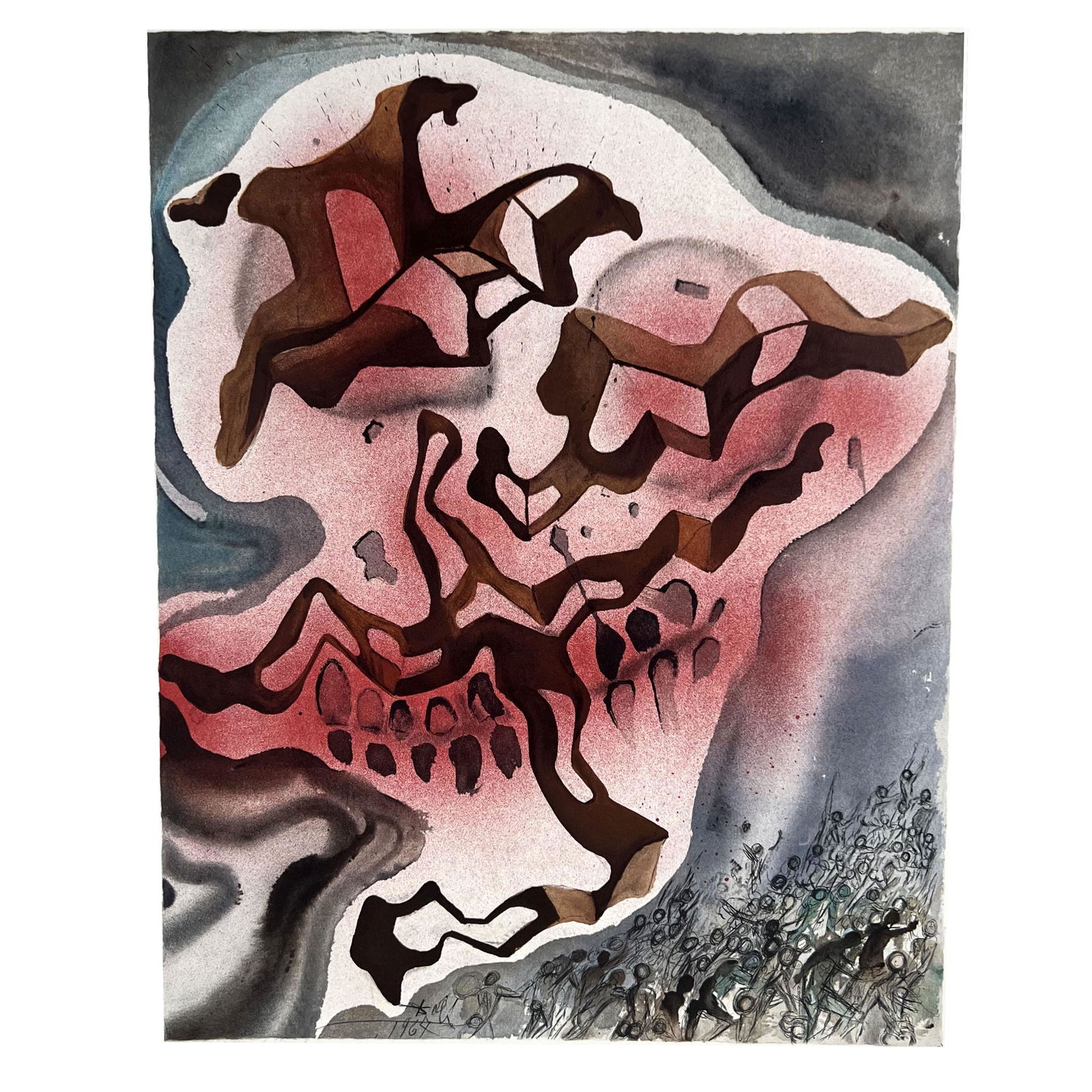 Salvador DALI: "Though I Walk.." - Lithograph (1 of 8)