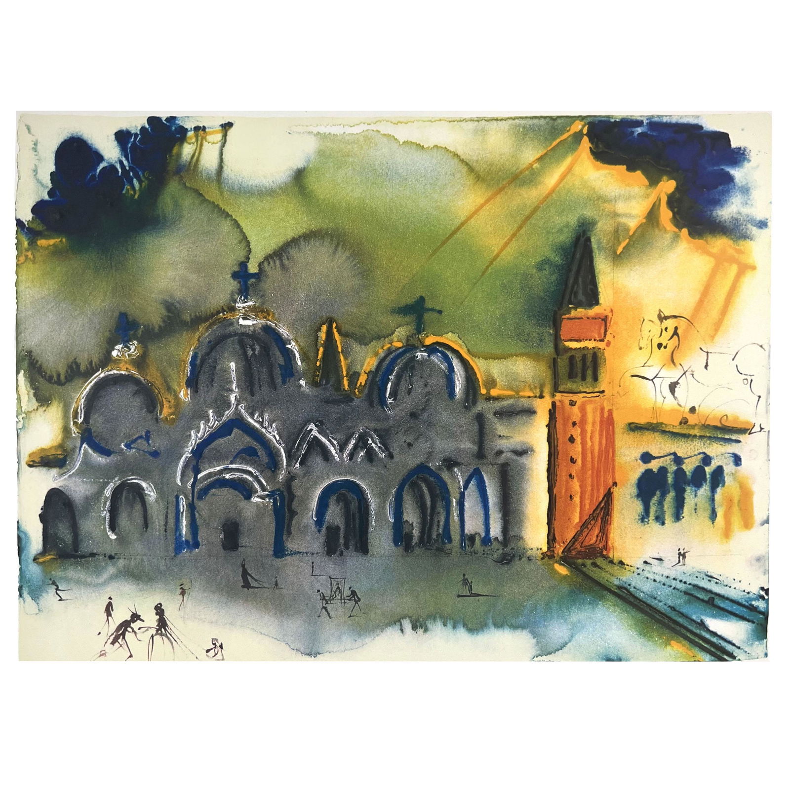 Salvador DALI: "St. Marks Basilica" - Litho. (1 of 9)