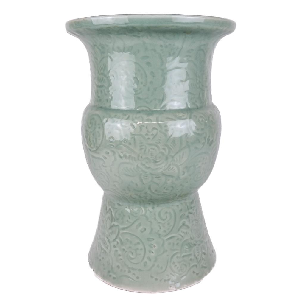 Chinese 18th Century Celedon Vase (1 of 10)