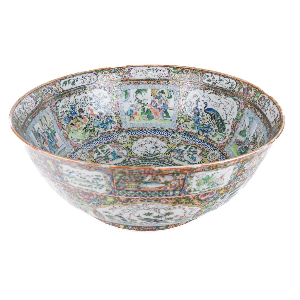 Large Chinese "Canton" Bowl (1 of 11)