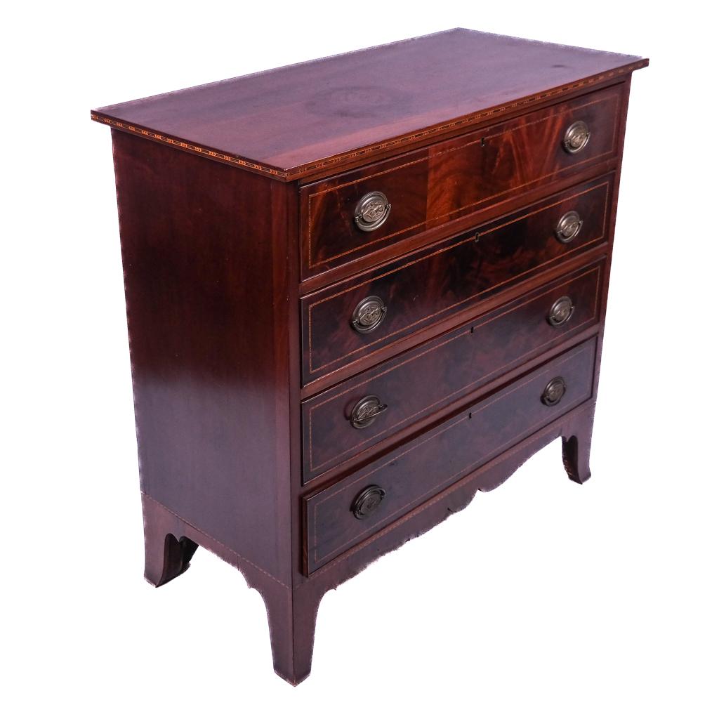 American Hepplewhite Chest of Drawers (1 of 11)