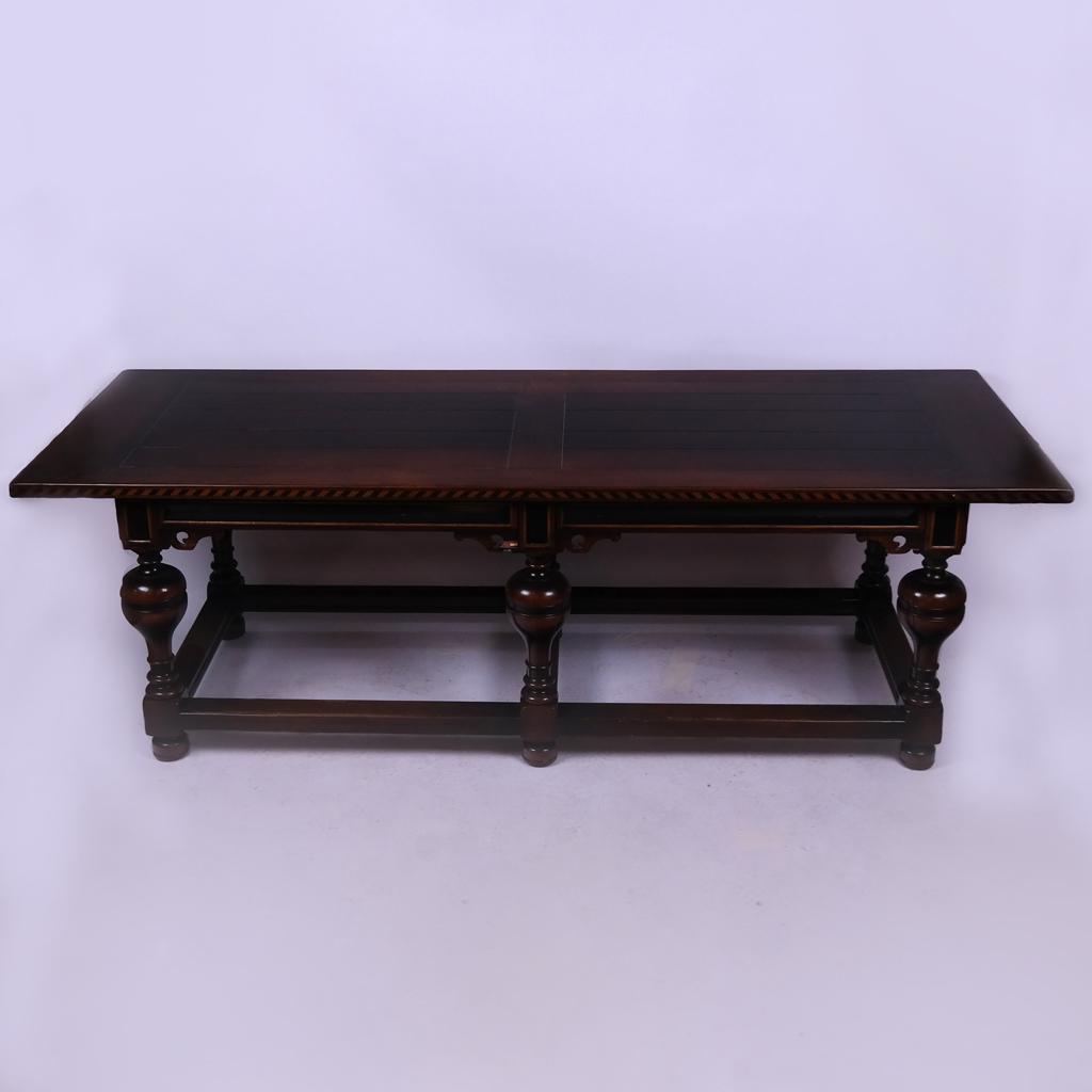W & J Sloane Jacobean-Style Walnut Tavern Table (1 of 15)
