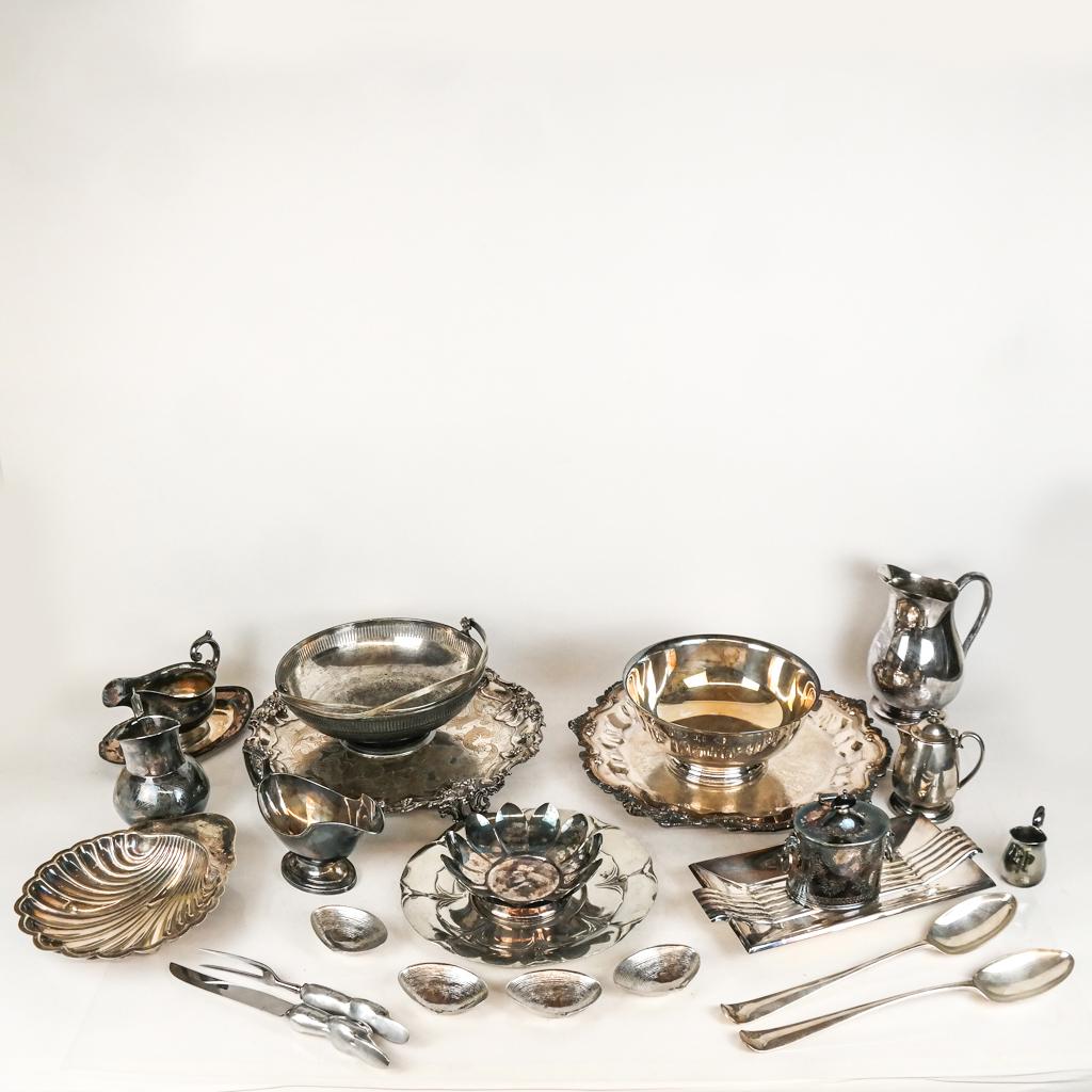 Large Lot of Silver Plate Articles (1 of 9)