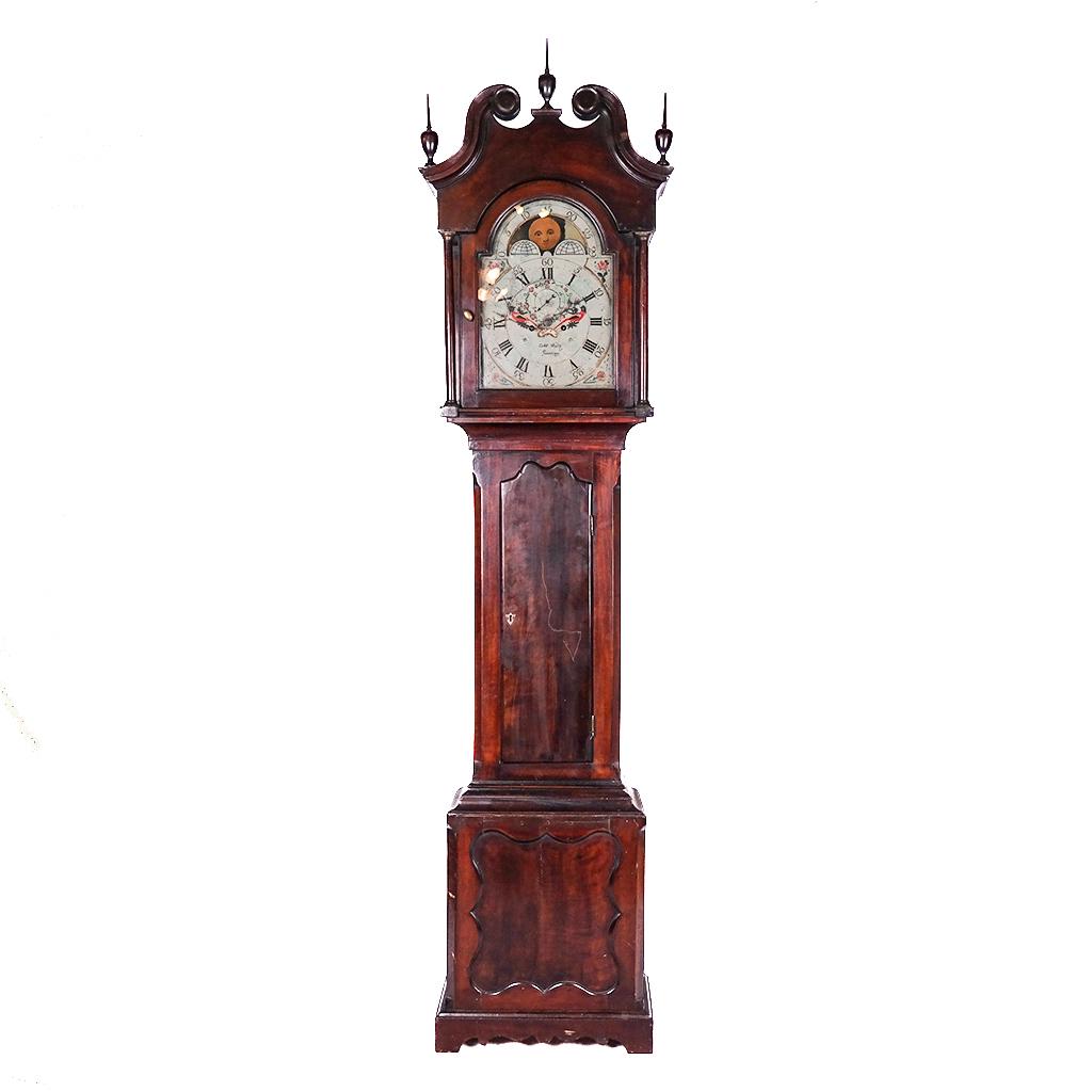 Early 19th C. American Mahogany Tall Case Clock (1 of 18)