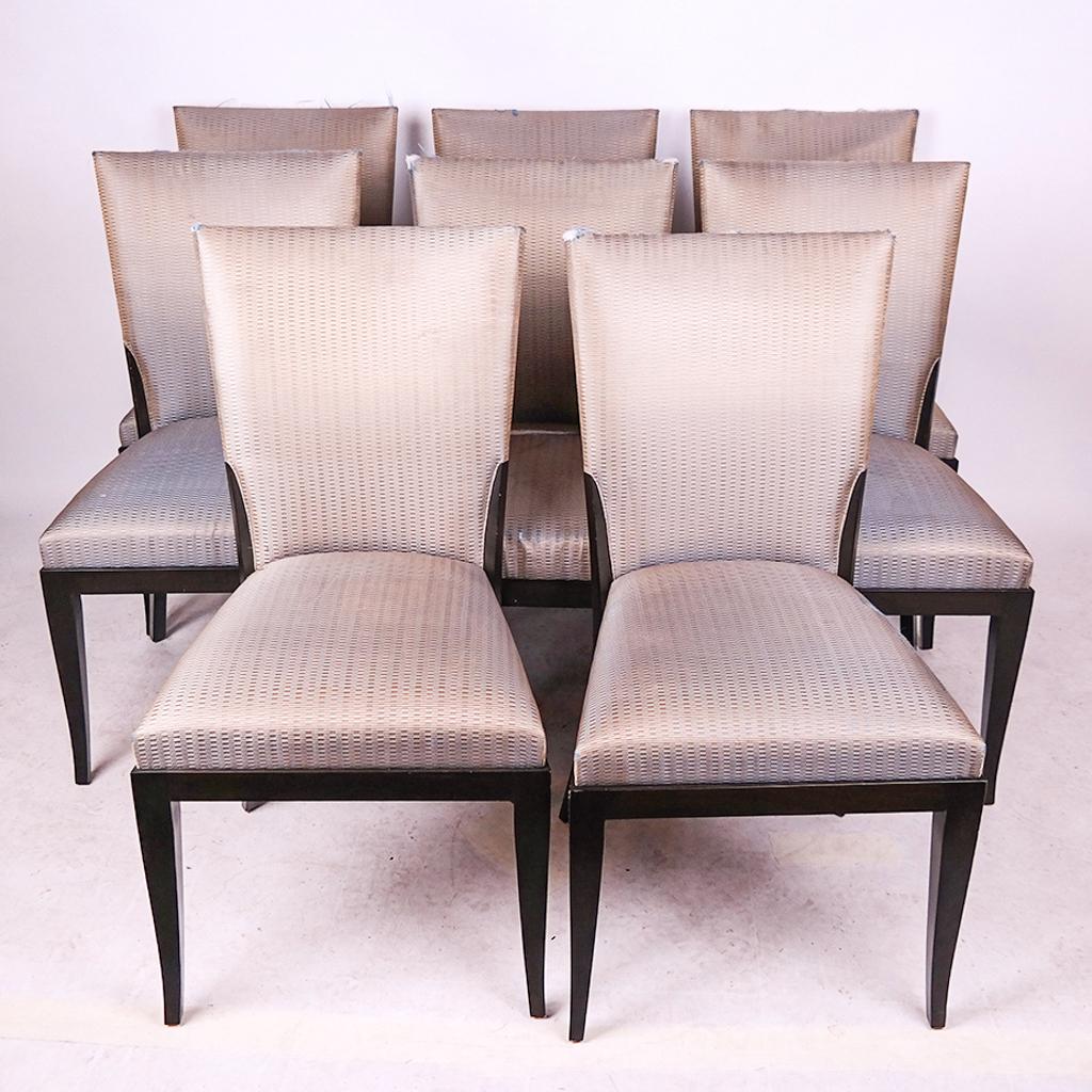 Dakota Jackson Ebonized Side Chairs (8) (1 of 14)