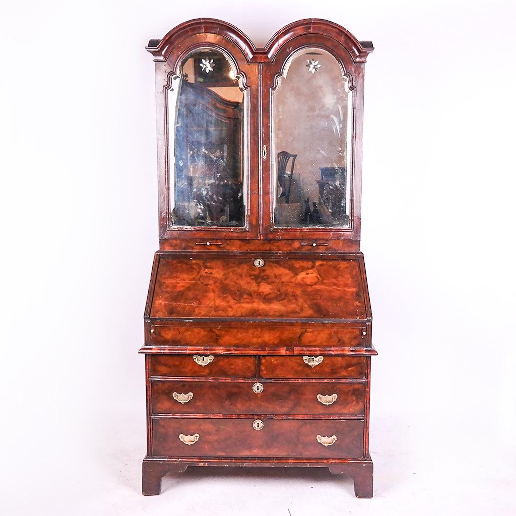 George I Walnut Domed Secretary Bookcase (1 of 20)