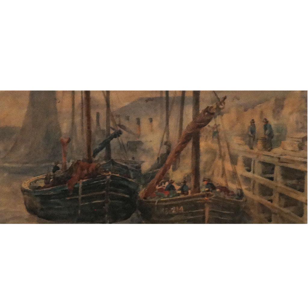 Thomas P. ANSCHUTZ: Two Ships Dockside (1 of 7)