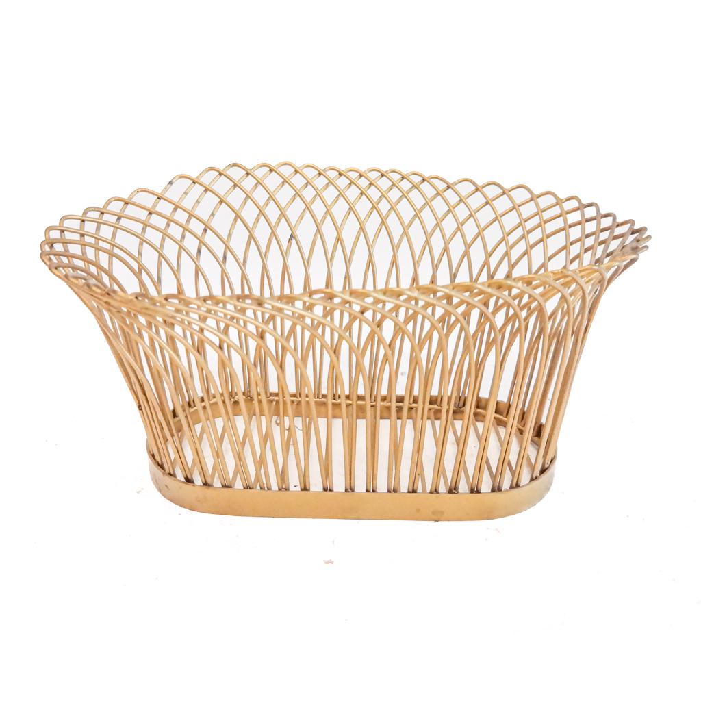 Vintage Gilt Wire Basket (1 of 6)