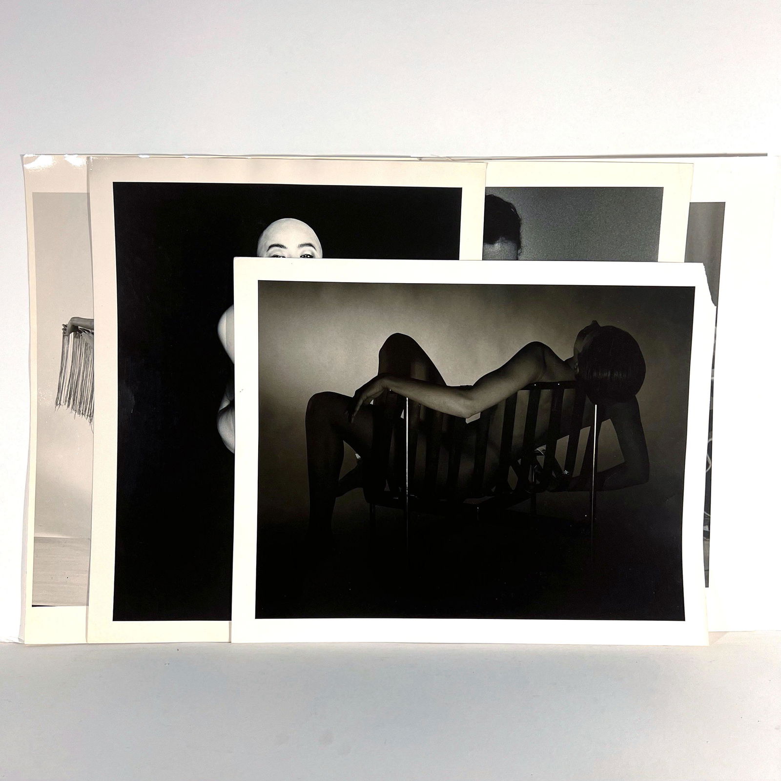 Morris LANE: Group of Signed Black & White Photo: Morris Lane (American, b. 1954) group of seven black and white photographs, depicting various nude portraits, dance photography, and portraits of musicians such as B.B. King and Ray Charles; all signe