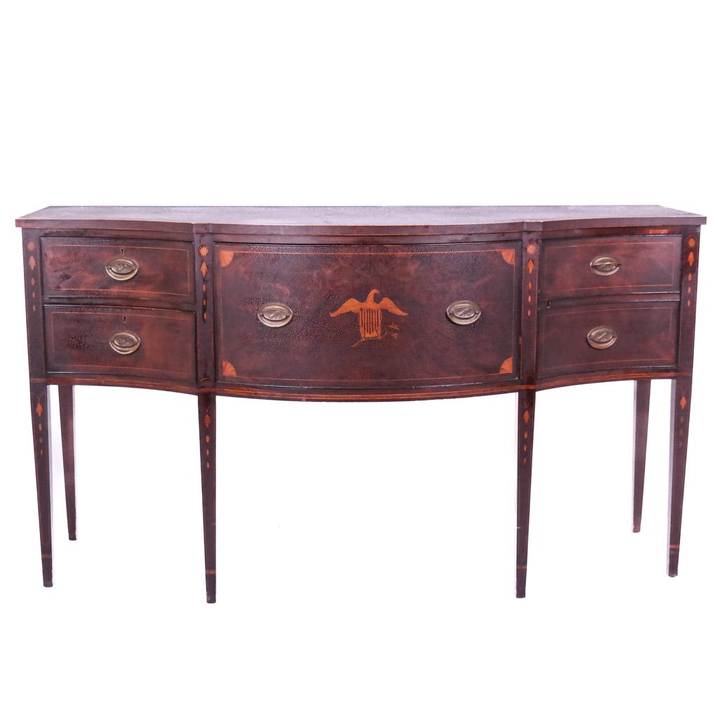 American Federal-Style Bow Front Sideboard (1 of 11)