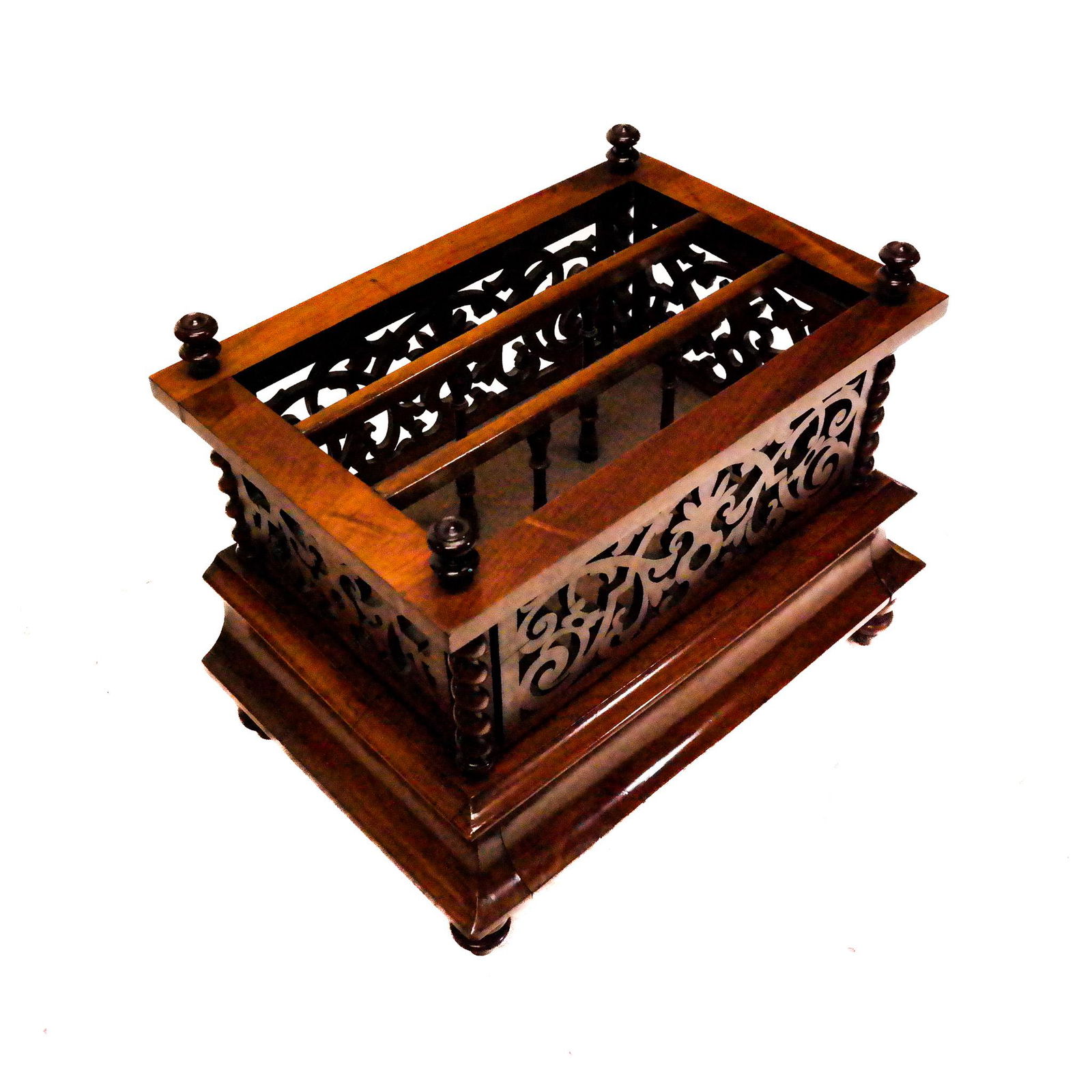 Victorian Carved Walnut Canterbury (1 of 9)