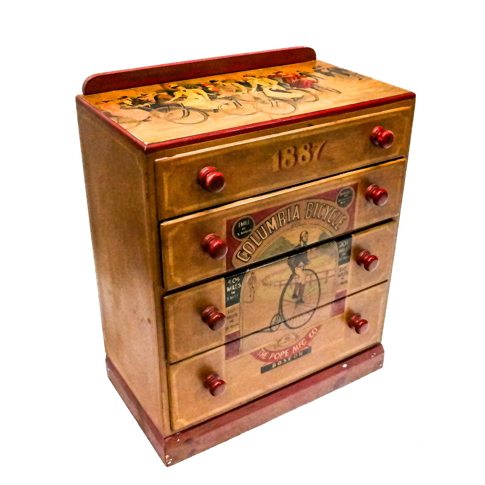 Paint-Decorated Chest of Drawers (1 of 17)