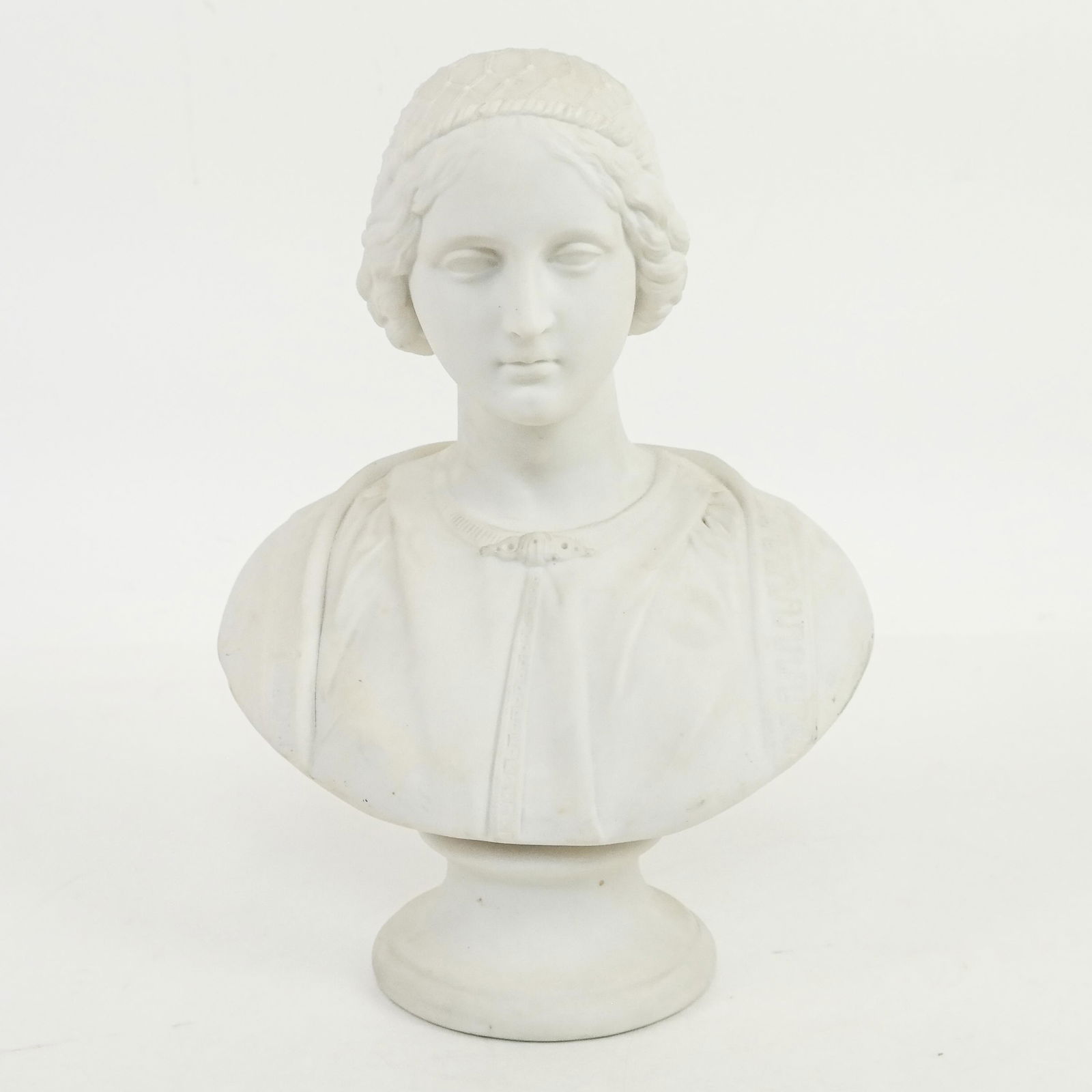 Renaissance-Style Porcelain Bust of a Lady (1 of 7)